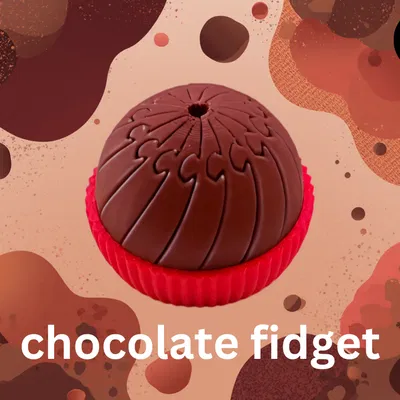 Mini Twisty Chocolate Fidget (Print-in-Place) – Fidget xoắn hình chocolate mini