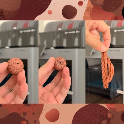 Mini Twisty Chocolate Fidget (Print-in-Place) – Fidget xoắn hình chocolate mini