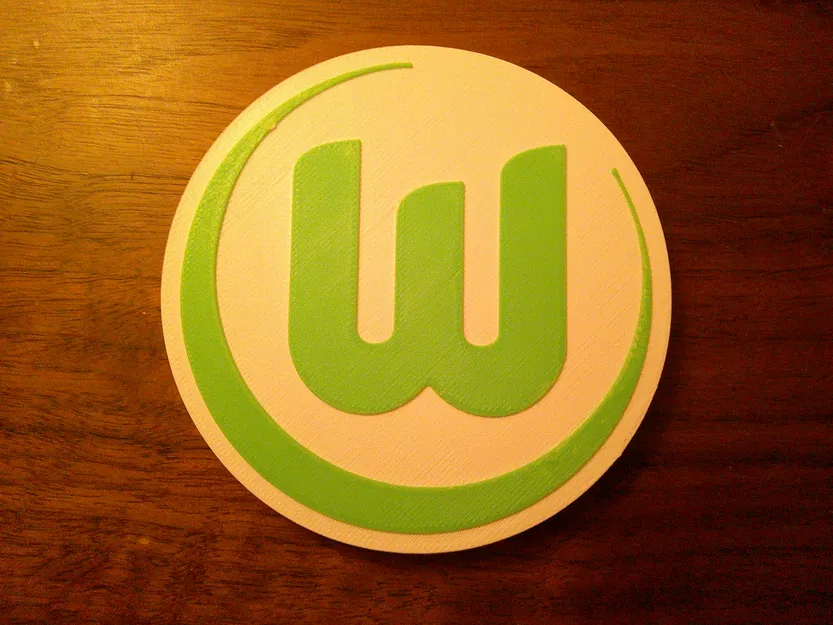 Đế lót ly hoặc bảng treo logo VfL Wolfsburg - Image 1