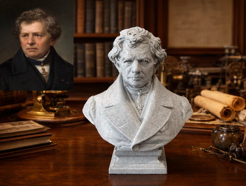 Tượng Bán Thân Georg Simon Ohm - Image 1