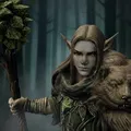 Bloodbound Realms – Elf – Verdant Druid of the Veiled Grove (STL miniature) - Thumbnail 4