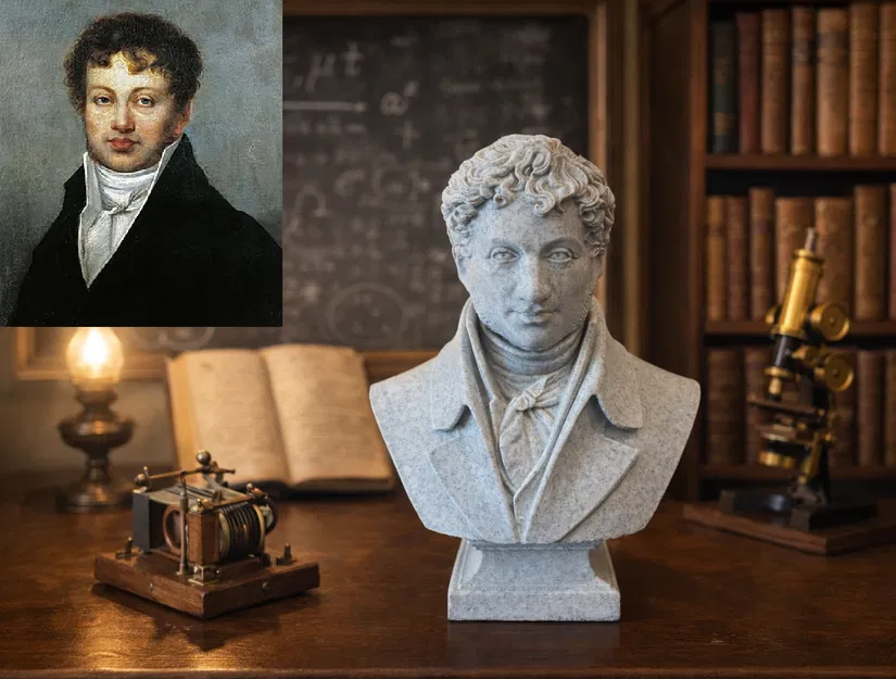 André-Marie Ampère — Tượng bán thân - Image 1