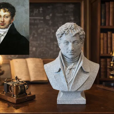 André-Marie Ampère — Tượng bán thân