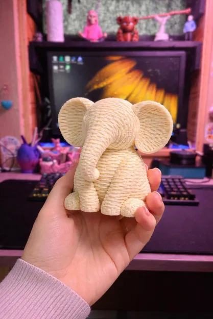 Voi Mây Tre Đan (Wicker Elephant) In 3D - Image 2