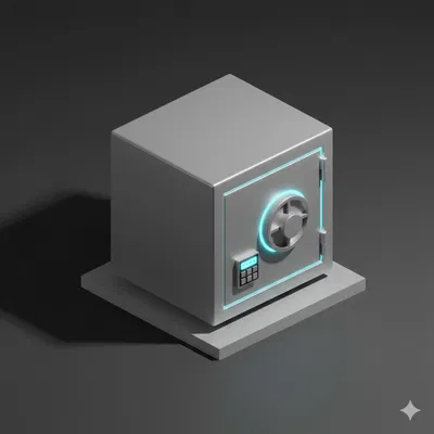 Hộp Két Sắt Low Poly