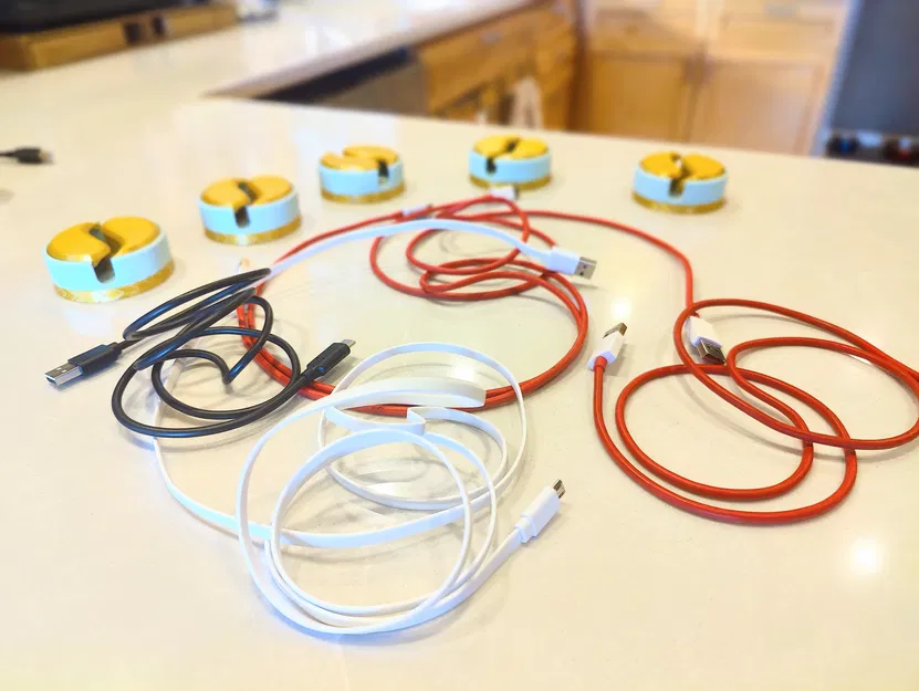 Bộ Cuốn Dây Cáp/Dây Sạc Xếp Chồng (Stackable Cable/Cord Winder Organizer) - Image 6