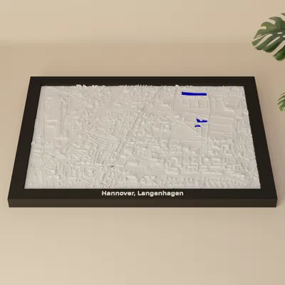 Hannover, Langenhagen (Đức) - Mô hình 3D thu nhỏ địa hình