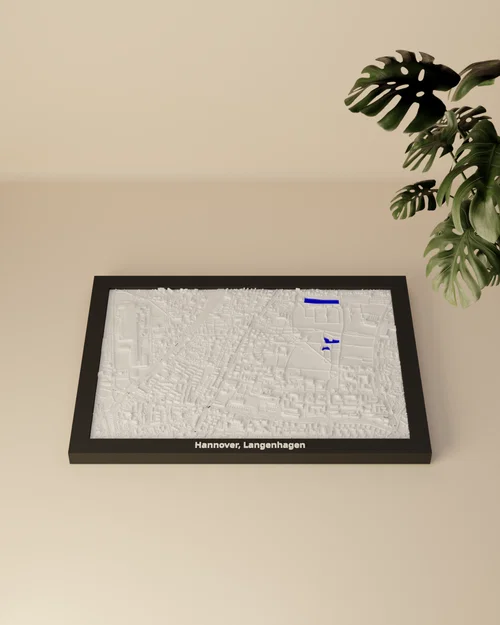 Hannover, Langenhagen (Đức) - Mô hình 3D thu nhỏ địa hình - Image 3