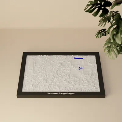 Hannover, Langenhagen (Đức) - Mô hình 3D thu nhỏ địa hình