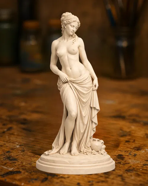 Tượng Venus Phong Cách Cổ Điển – Dáng Người Khoác Vải Thanh Lịch - Image 1
