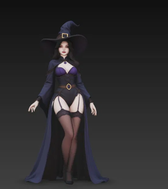 Phù thủy sexy mặc corset - Image 4