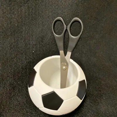 Ống cắm bút hình bóng đá (Football) | In dễ, không cần MMU