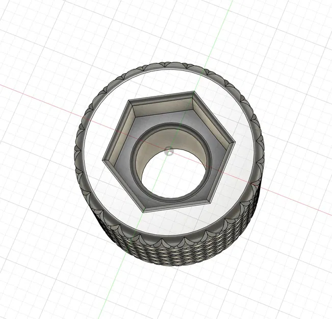 Rändelmutter lục giác M6 (knurled) / M6 hexagonal knurled nut - Image 1