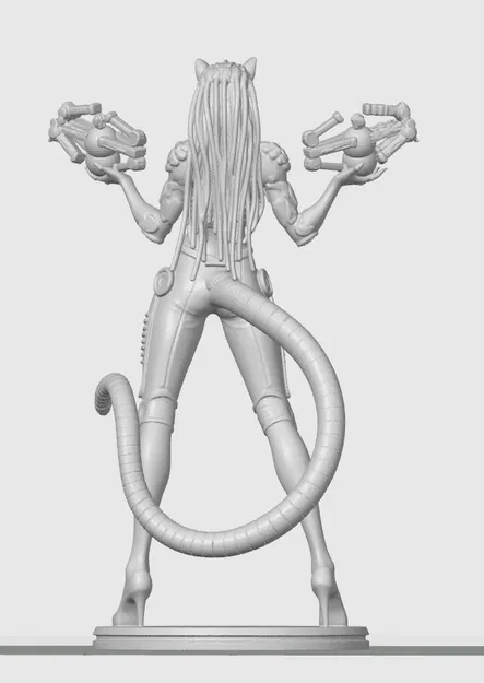 Tượng Cyber Cat-Girl 48 - Image 2