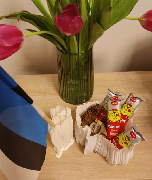 Bộ bình hoa bản đồ Estonia (Estonia map vase set) - Image 1