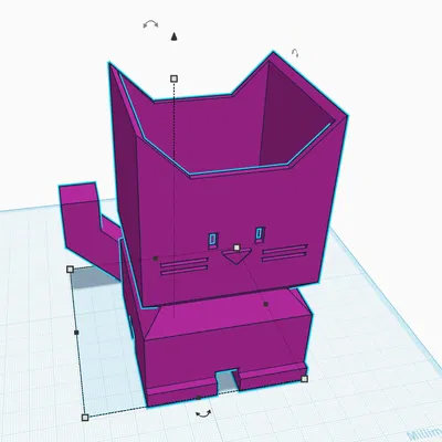 Khay/Cắm bút Calicat (print-in-place)!!