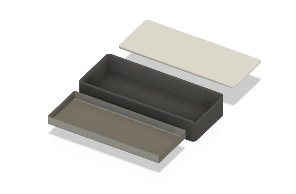 Khay pha màu/Hộp bút nắp trượt kèm khay - 200 x 80 x 30mm - Image 8