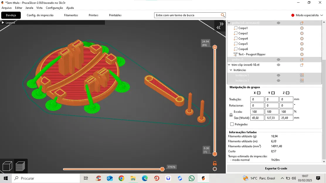 Grelha de Ventilação Central: - Image 2