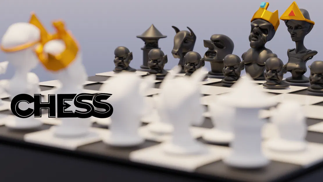 šachy – Bộ cờ vua phong cách quỷ dữ - Image 1