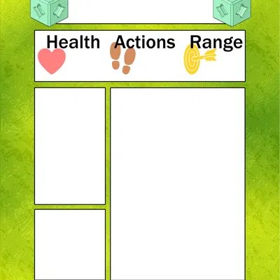 PrintAQuest: Đế Skirmish & Thẻ Nhân Vật Trống kèm Flash Nightling