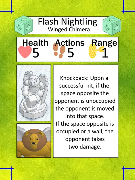 PrintAQuest: Đế Skirmish & Thẻ Nhân Vật Trống kèm Flash Nightling - Image 3