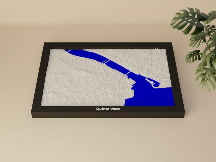 Quinte West, Canada - Bản Mini Địa Hình In 3D - Image 1