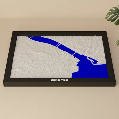 Quinte West, Canada - Bản Mini Địa Hình In 3D