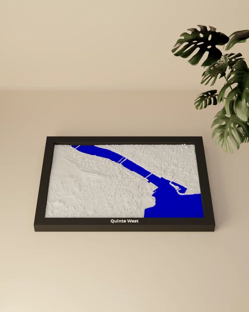 Quinte West, Canada - Bản Mini Địa Hình In 3D - Image 3