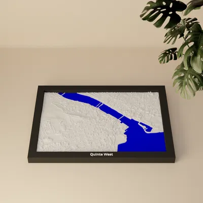 Quinte West, Canada - Bản Mini Địa Hình In 3D