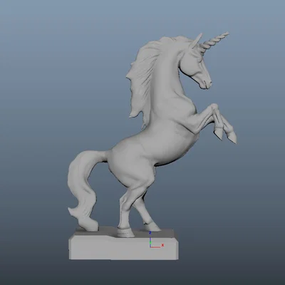 Khuôn nến kỳ lân TPU (TPU Unicorn Candle Mold)
