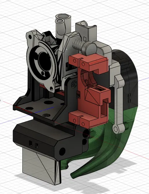 Carriage BCJ linear X rail cho Cartographer, extruder Libra/Trigger & servo-cutter - Image 1