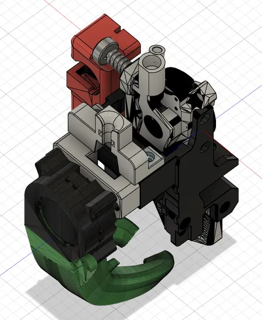 Carriage BCJ linear X rail cho Cartographer, extruder Libra/Trigger & servo-cutter - Image 2