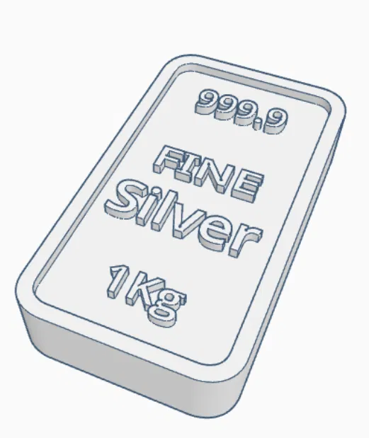 Thỏi Bạc (Silver Bar) 1kg 999.9 - Image 1