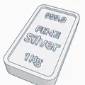 Thỏi Bạc (Silver Bar) 1kg 999.9 - Thumbnail 1