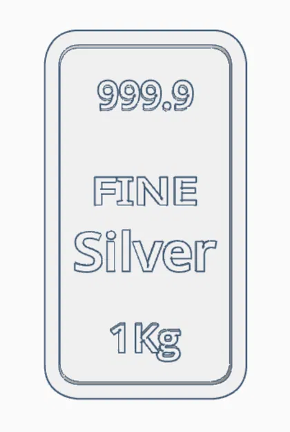 Thỏi Bạc (Silver Bar) 1kg 999.9 - Image 2