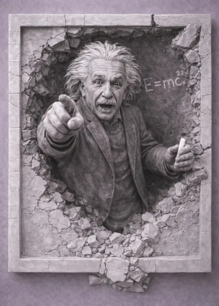 Tranh 3D Albert Einstein - Image 1