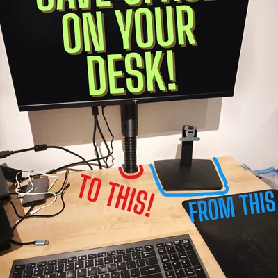 Chân Đế Màn Hình In Hoàn Toàn – Chỉnh Cao/Xoay/Nghiêng – VESA 75 & 100