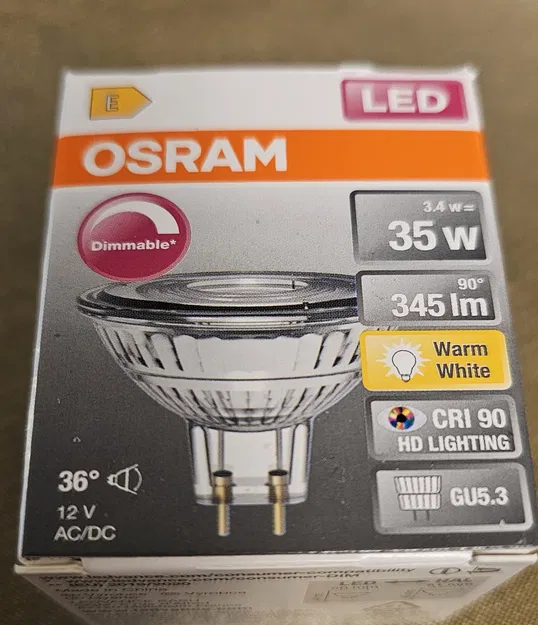 Kẹp giữ bóng LED MR16 (GU5.3 Osram) cho đèn âm trần - Image 5