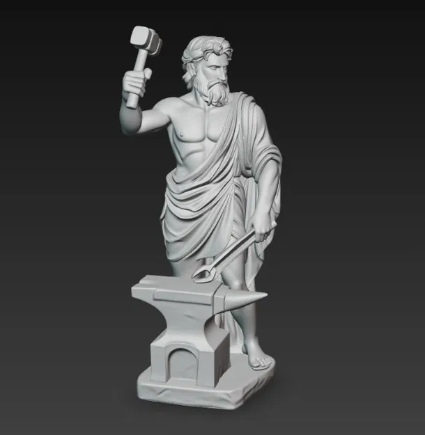 Tượng thần Hy Lạp Hephaestus - Image 3