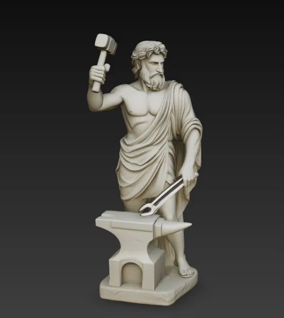 Tượng thần Hy Lạp Hephaestus - Image 4