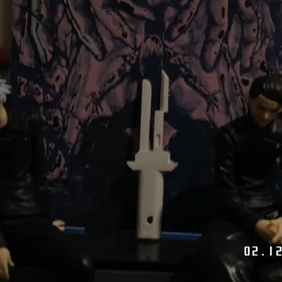 Tojis inverted spear of hevan - Móc khóa hình giáo (JJK Toji)