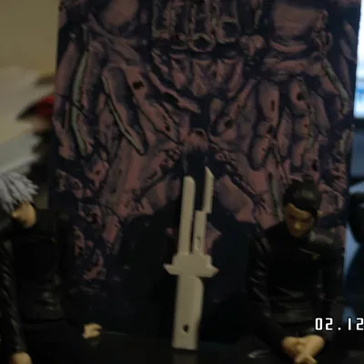 Tojis inverted spear of hevan - Móc khóa hình giáo (JJK Toji)