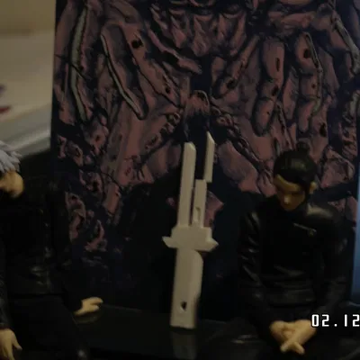 Tojis inverted spear of hevan - Móc khóa hình giáo (JJK Toji)