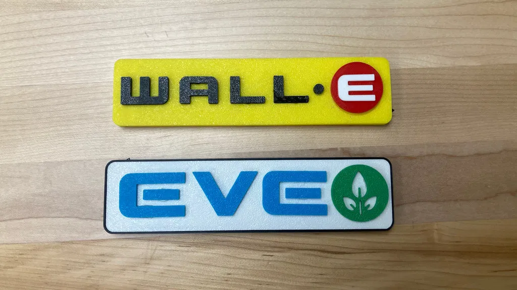 Bảng tên Wall E và EVE (cho X1C) (tùy chọn AMS) - Image 1