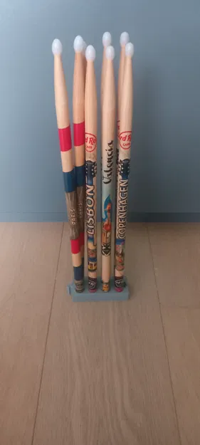 Drumstick display V3 – Giá trưng bày dùi trống in 3D - Image 3