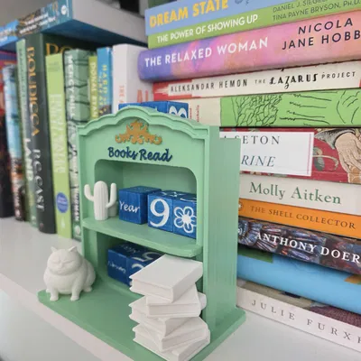 Lịch Tiến Độ Đọc Sách Dạng Kệ (Book Progress Calendar)