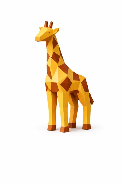 Bộ Thú Safari Abstract Minimal (Low Poly) – 4 Mẫu: Sư tử, Voi, Hươu cao cổ, Ngựa vằn - Image 4