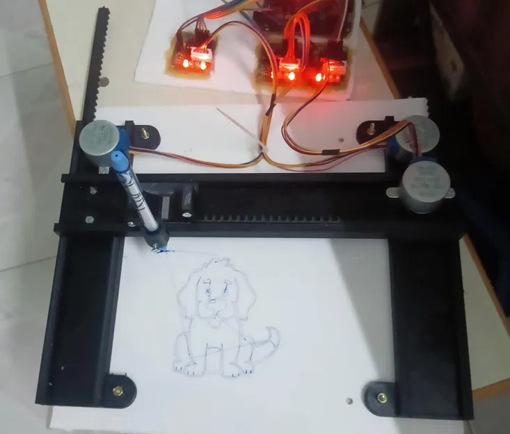 Plotter in 3D với trục Y đỡ hai bên và 2 động cơ - Image 1