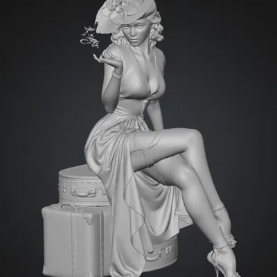 Pin-up Chấm Bi tại Sân Ga Tàu