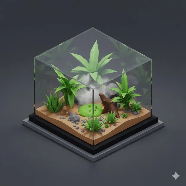 Terrarium Low Poly - Image 1
